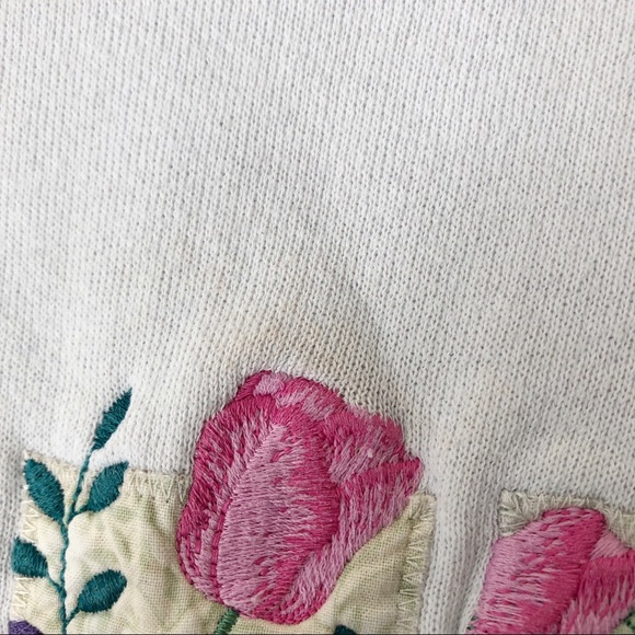 Vintage 90’s grandma floral graphic sweatshirt M/L - Picture 6 of 6